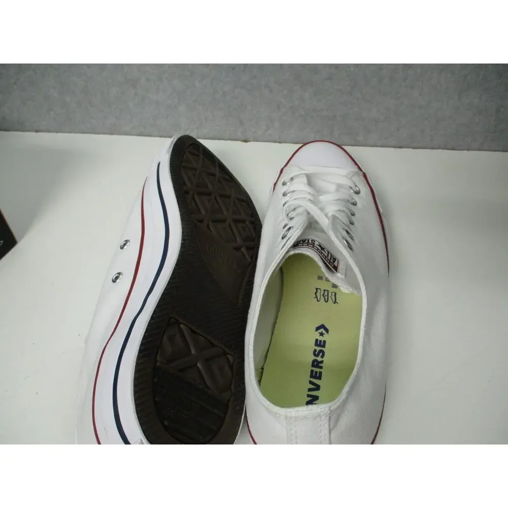 Converse CTAS High Street OX Low Shoes White Canvas Mens Sz 9 Womens Sz 11